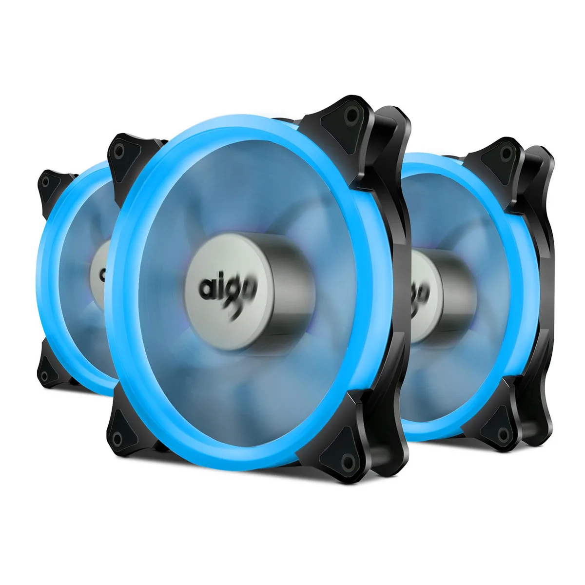 Vetroo Vetroo 140 mm LED Ring Case Fan Ice Blue 3-pack — product photo