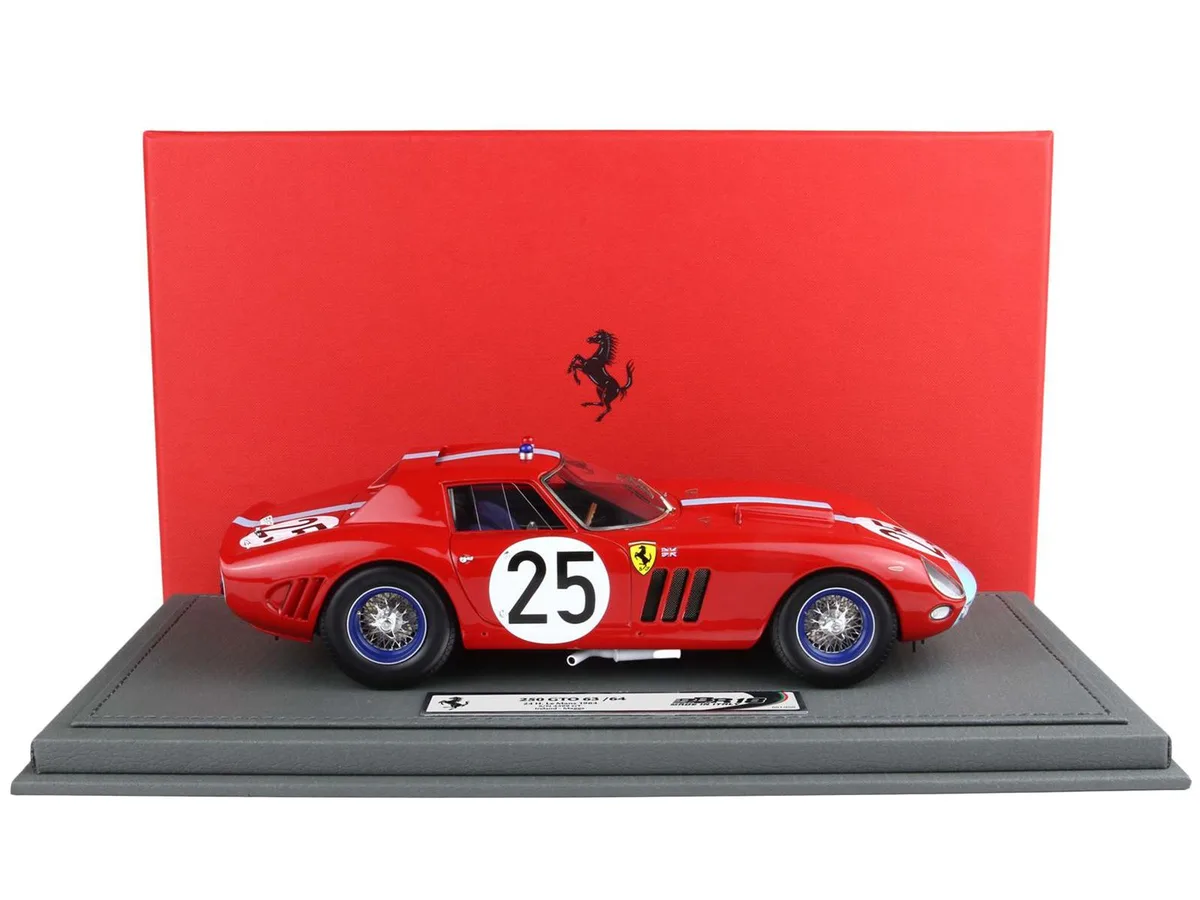 BBR BBR Ferrari 250 GTO #25 Le Mans 1964 1/18 Limited 200 with Display Case — product photo
