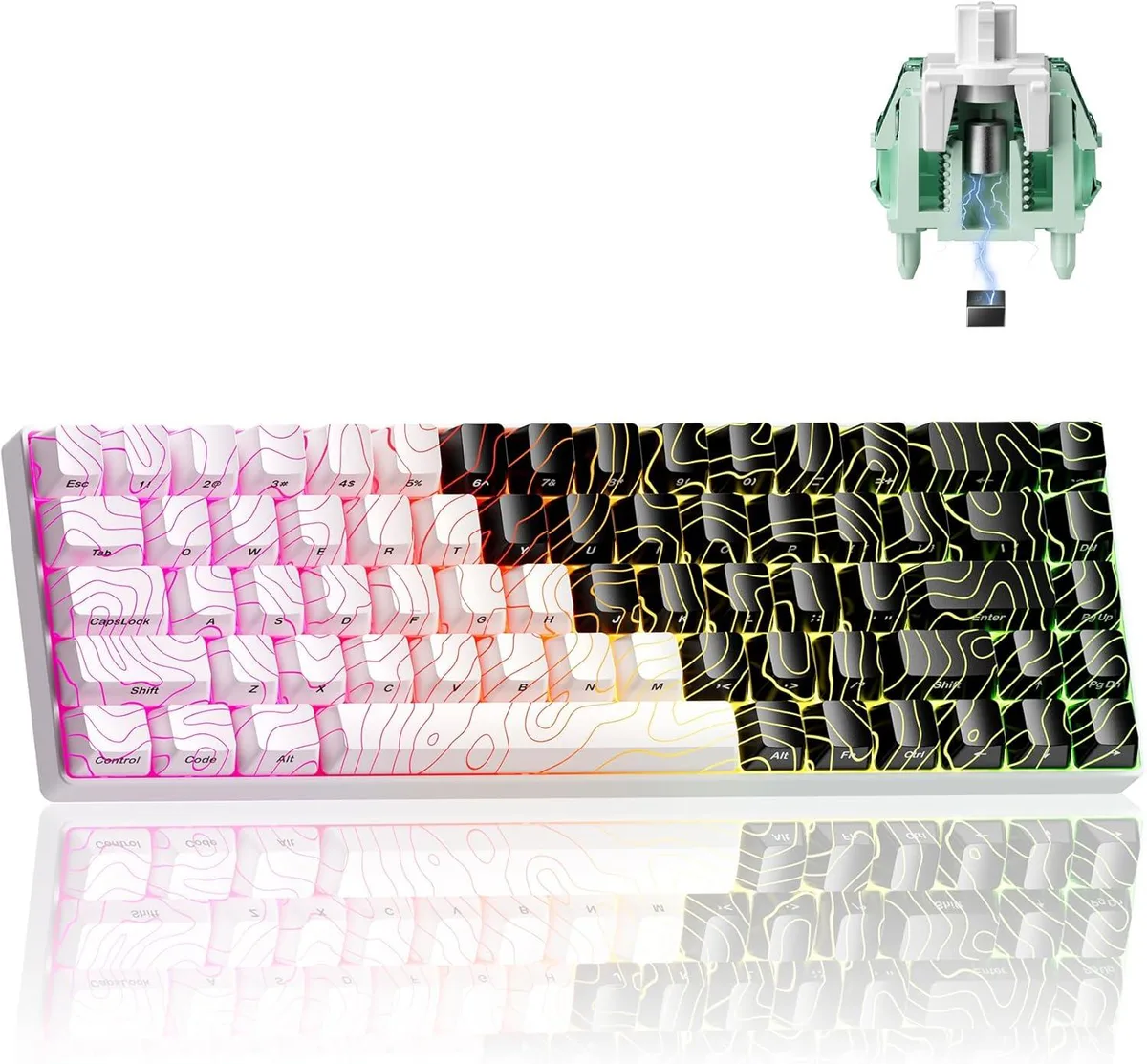 usbroway usbroway XVX HE68 Pro Rapid Trigger 60% gaming keyboard — product photo