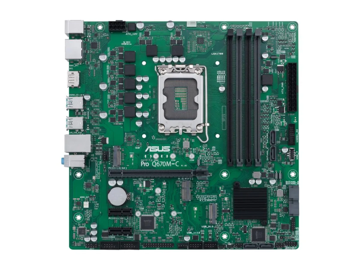 ASUS ASUS PRO Q670M-C-CSM-SI Intel motherboard — product photo