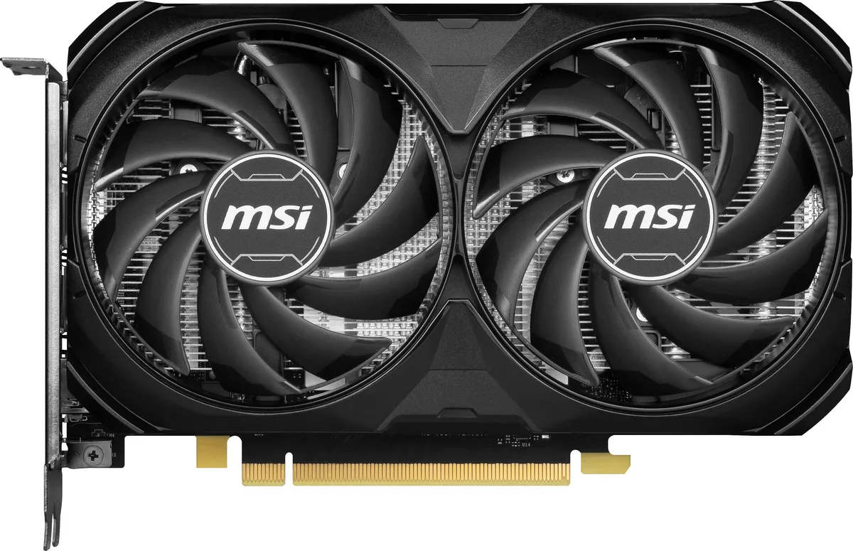 MSI MSI RTX 4060 Ti VENTUS 2X BLACK 16G OC graphics card — product photo