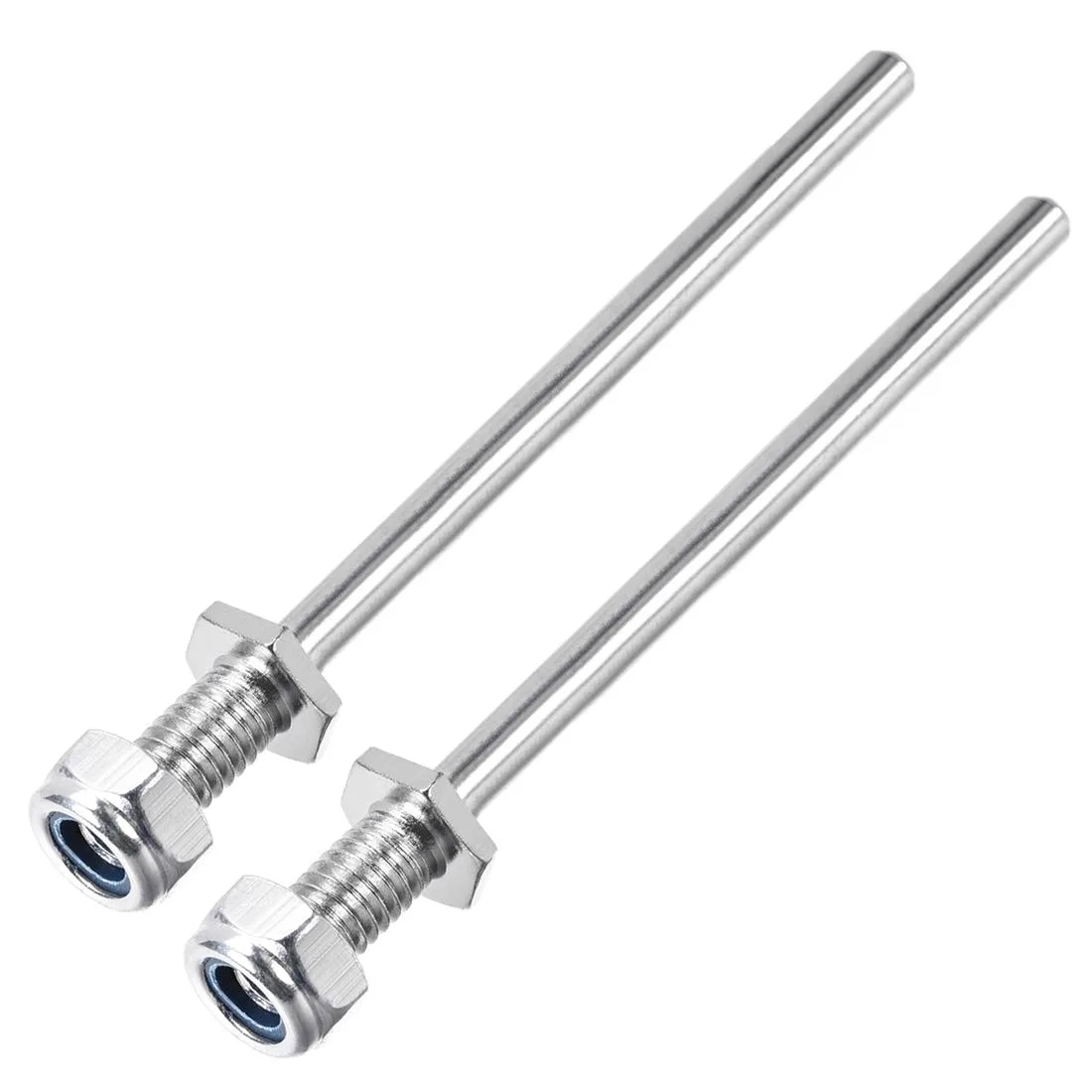 Unique-Bargains Unique-Bargains 5/16" x 3" Landing Gear Steel Axle Shaft with Nuts 2PCS — product photo
