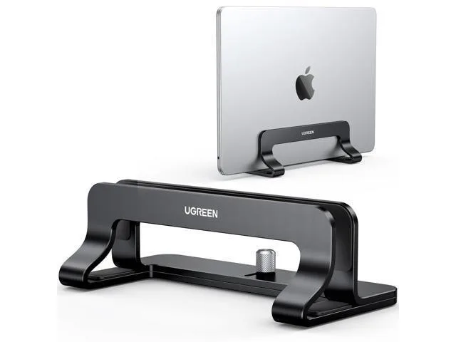 LORDWORLD LORDWORLD vertical laptop stand adjustable .47-1 inch up to 17.3 inch black — product photo