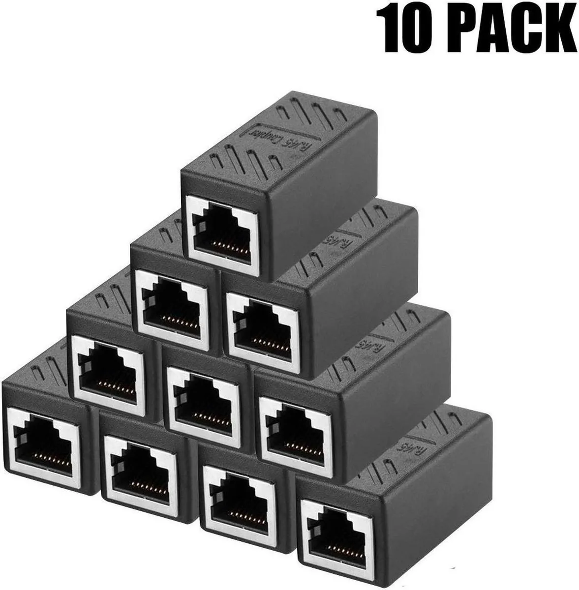 Vszerda Vszerda RJ45 Coupler Cat6 Female to Female 10 Pack — product photo