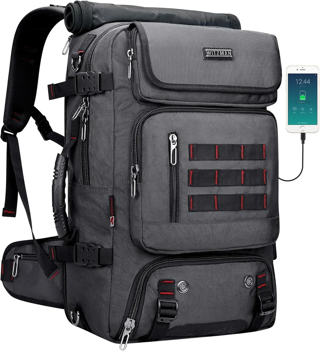 BFKK BFKK Carry-On Travel Backpack 16 Inch Silvery Grey — product photo