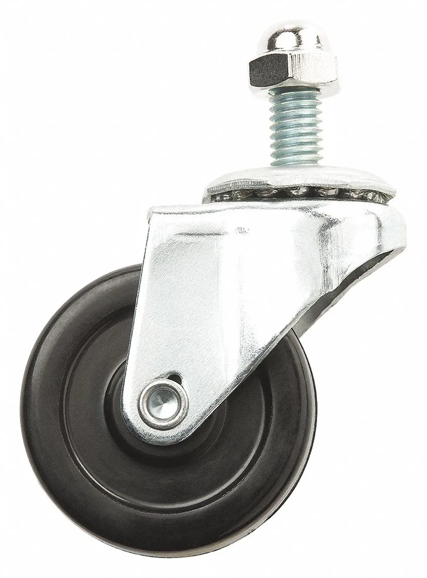 Swivel caster for 3/4 inch welding screen frame