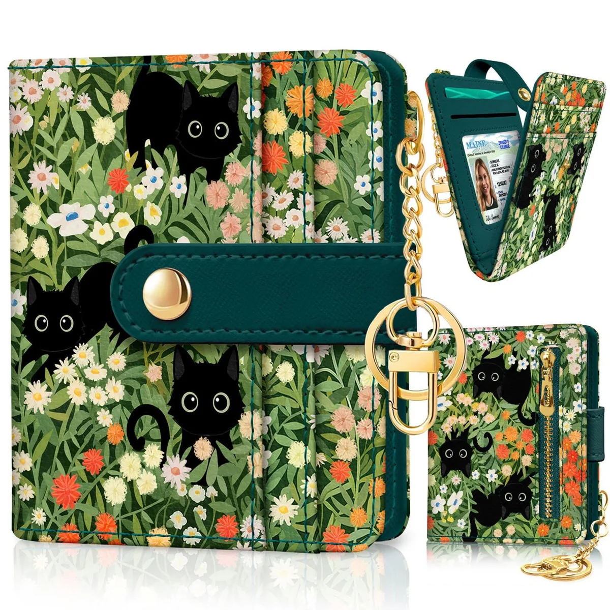  Jogjam Jwwald005 RFID wallet floral 4.18×3.74 — product photo