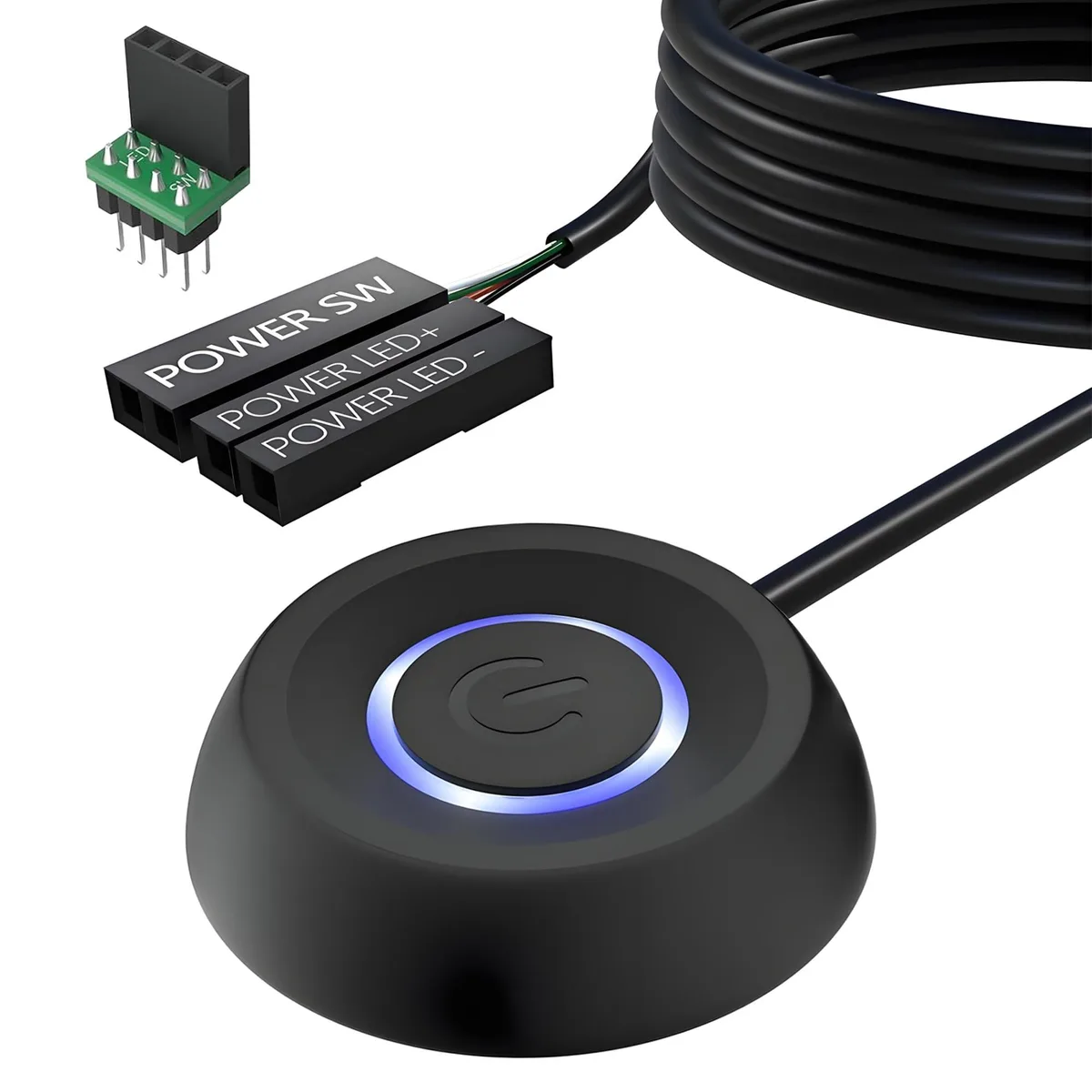 Generic Remote PC Power Switch Cable 1.8 m ON-OFF 12 V LED Indicator — product photo