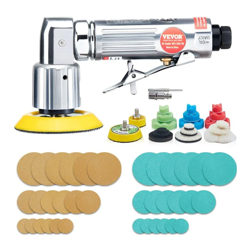 VEVOR VEVOR WFS-1031-YW 15000 RPM 58-Piece Random Orbital Air Sander Kit — product photo