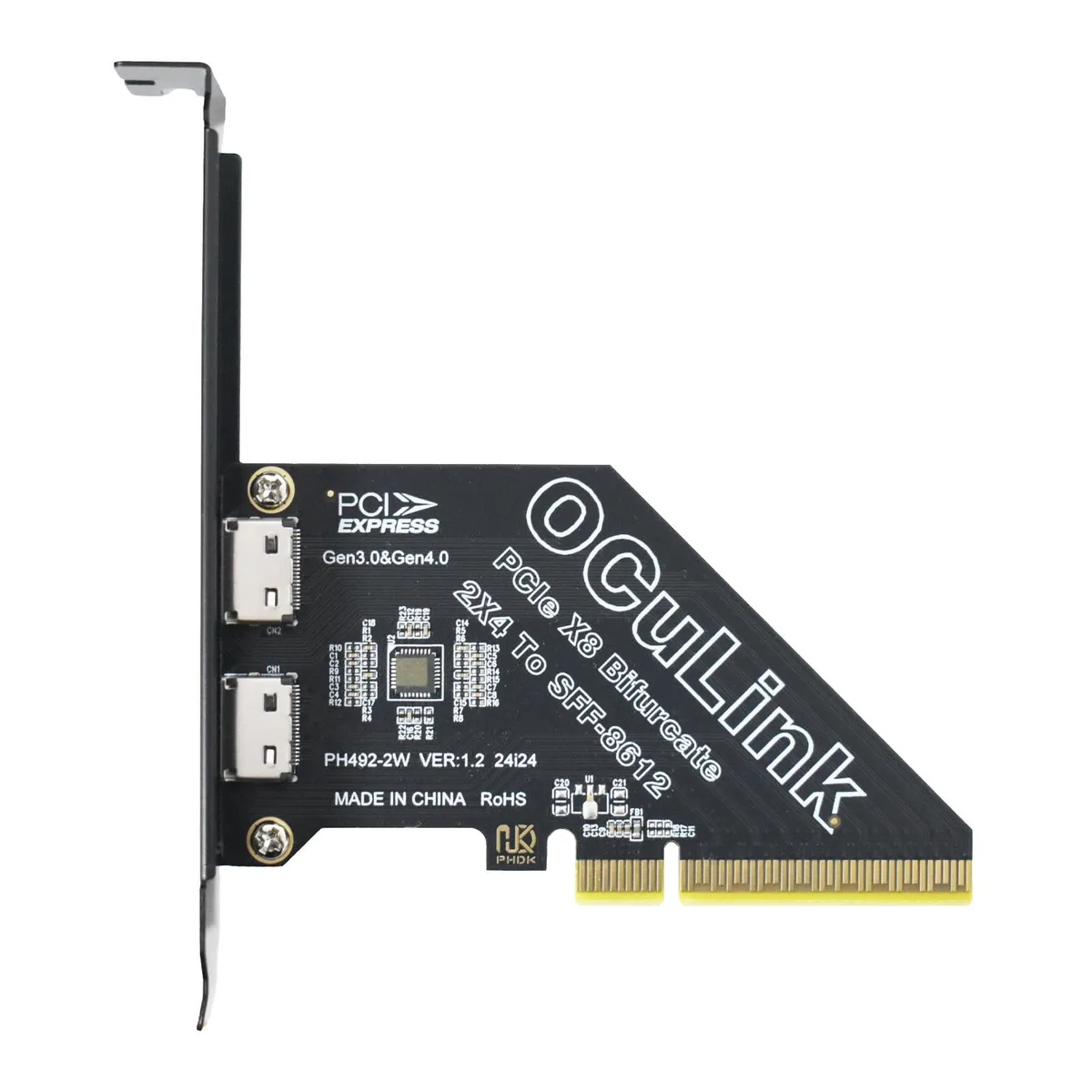Vszerda Vszerda PCIe 4.0 to Oculink SFF-8612 Adapter (PCIe x8 to Oculink) — product photo