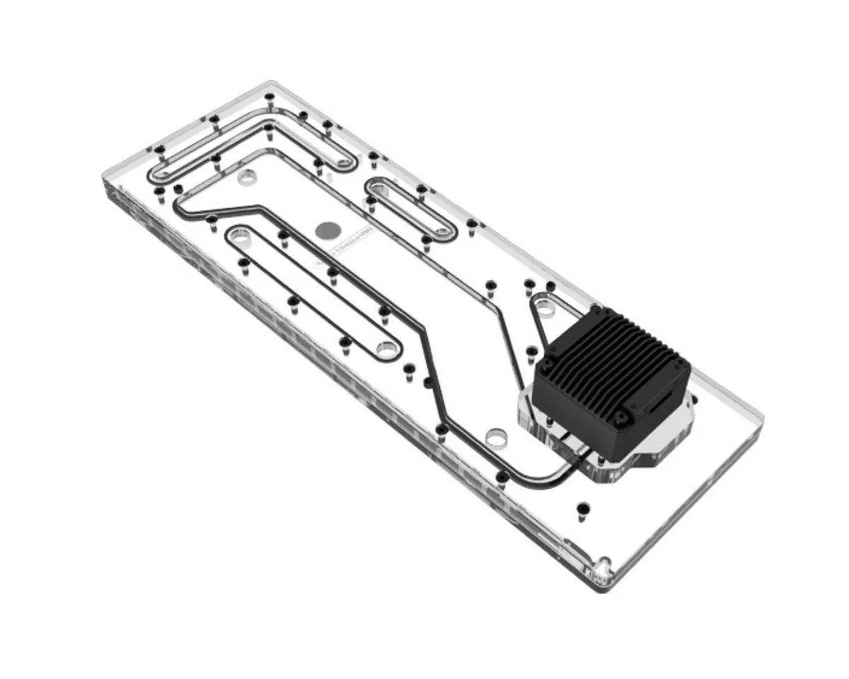 Bykski Bykski Distro Plate Lian Li PC-011 Dynamic XL PMMA 5V ARGB diy cooling — product photo