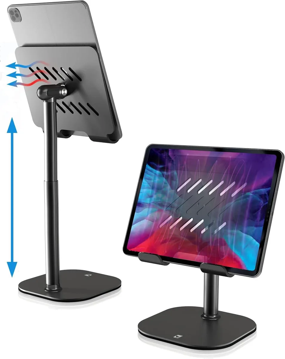 MCHOSE MCHOSE TabHolder Adjustable Tablet Stand 15.6-17 inch 270° Tilt (Black) — product photo
