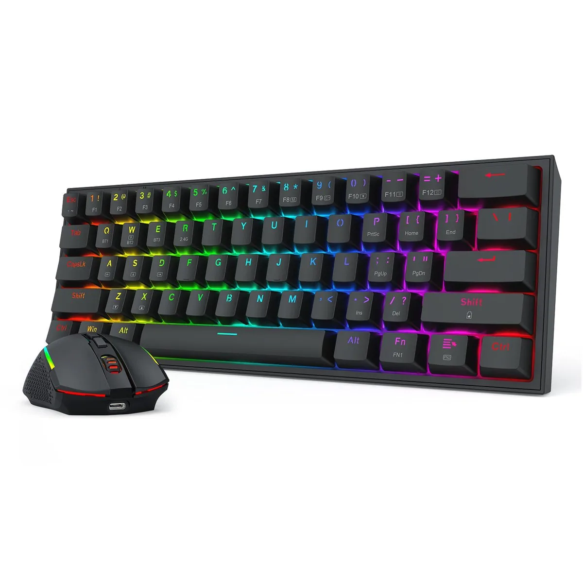 Redragon Redragon RED-S144-R33BK 60% 61-key hot-swappable gaming keyboard — product photo