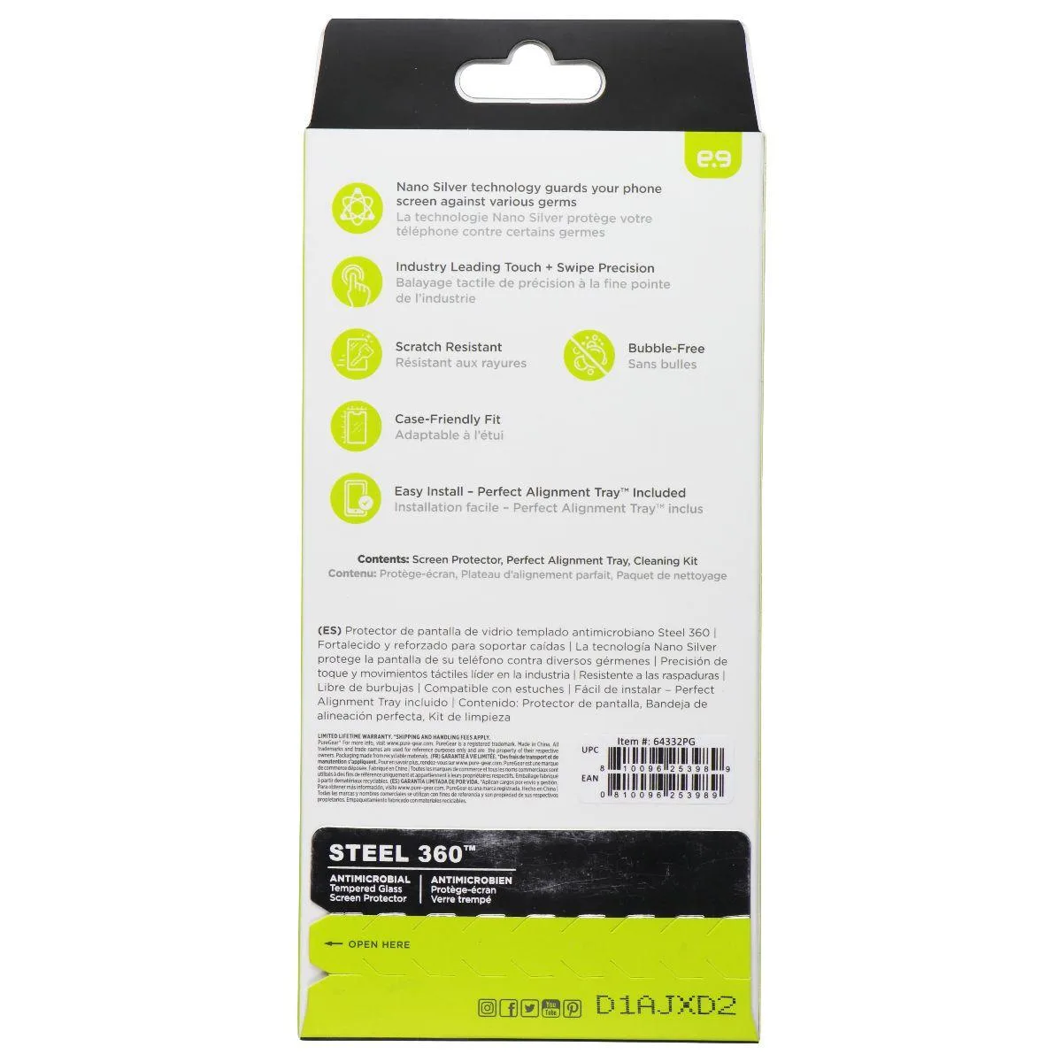 PureGear PureGear Steel 360 Tempered Glass Screen Protector Samsung Galaxy A54 5G — product photo