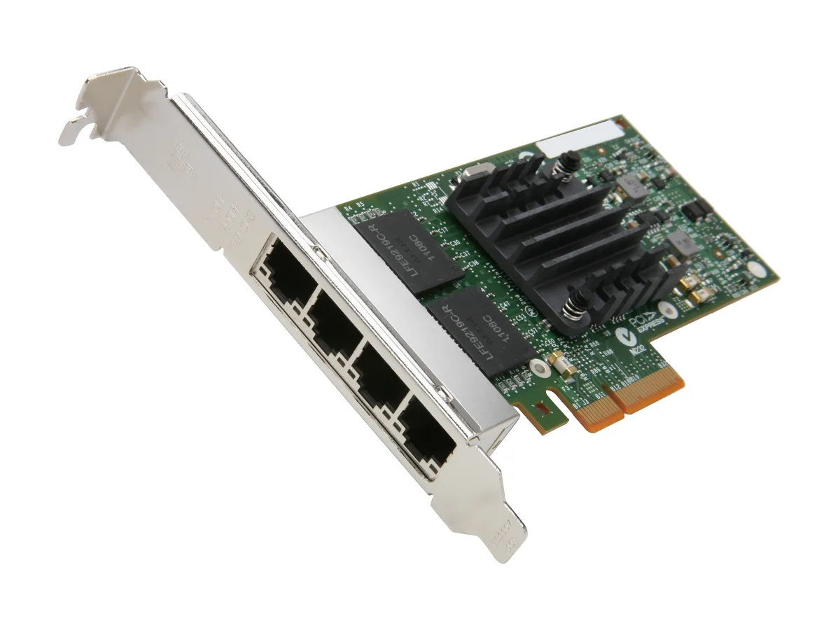 Intel Intel E1G44HT quad-port network card 10/100/1000Mbps PCIe 2.0 — product photo