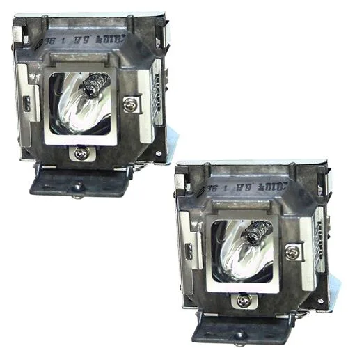 Two replacement projector lamps in plastic housing