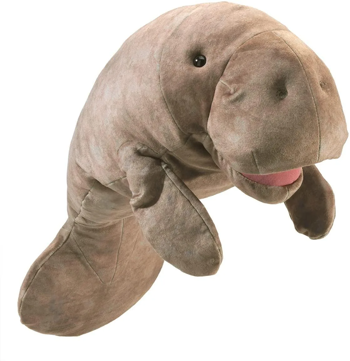 Folkmanis Puppets Folkmanis Puppets Manatee Hand Puppet Gray 20" stuffed — product photo