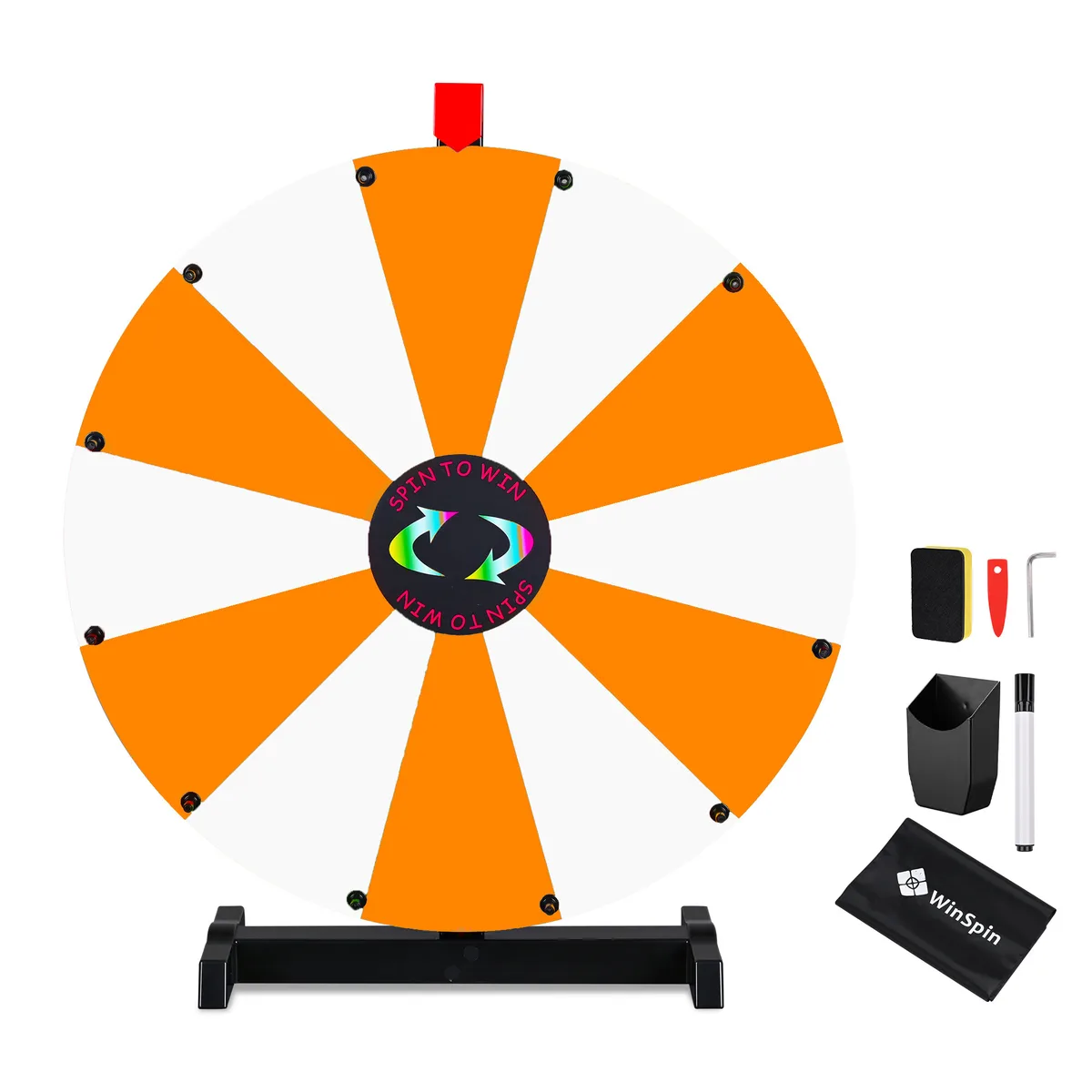 Yescom USA, Inc. Yescom USA, Inc. 35WSPPAR018-TT-OW 24" 12-slot prize wheel supply — product photo