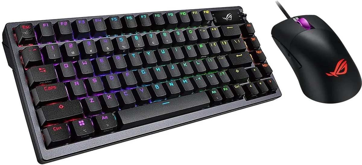 ASUS ASUS ROG Azoth 75% Keyboard &amp; Keris Mouse Bundle Gunmetal — product photo