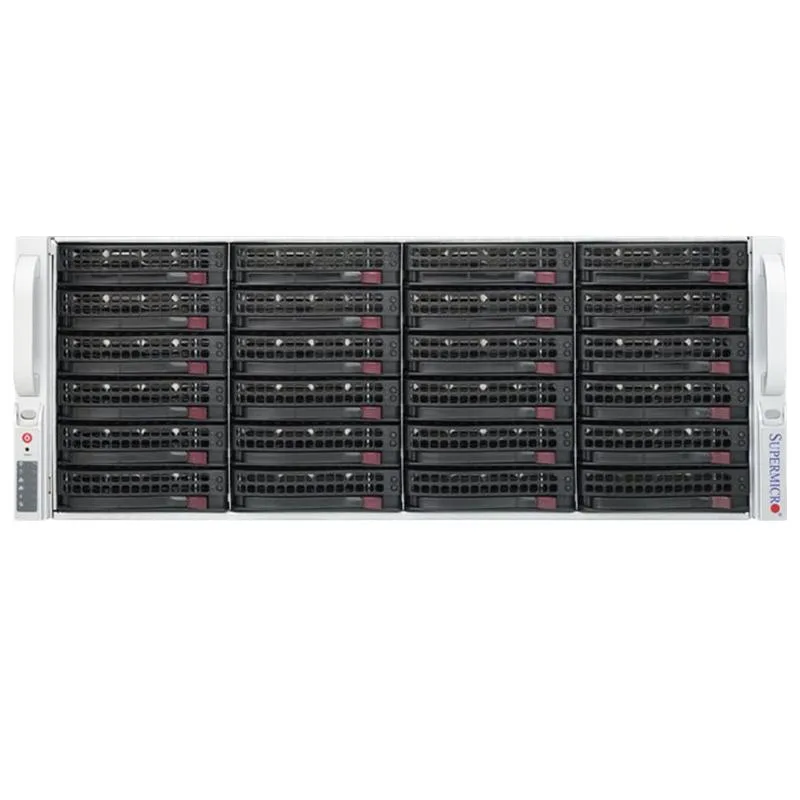 Supermicro Supermicro SYS-8048B-TRFT 4U rack server 4× Xeon E7-4850 v2 2.3 GHz 1.5 TB DDR3 24× 3.5″ bays — product photo