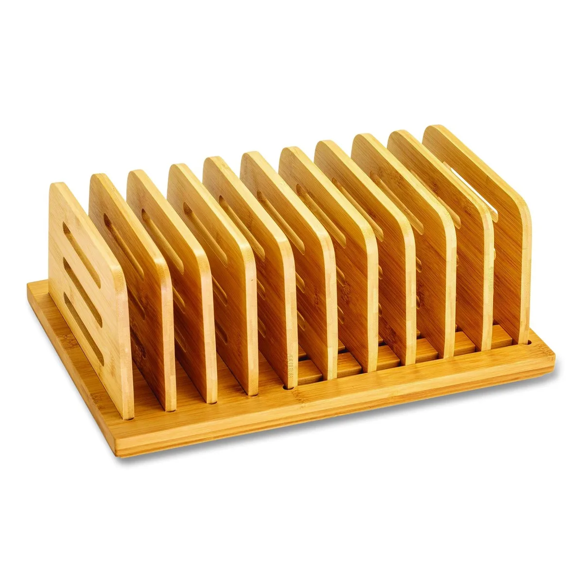 Officemate Officemate 71002 Bamboo File Sorter 9 Sections 14.09 x 10.04 x 3.82 Brown office furniture — product photo