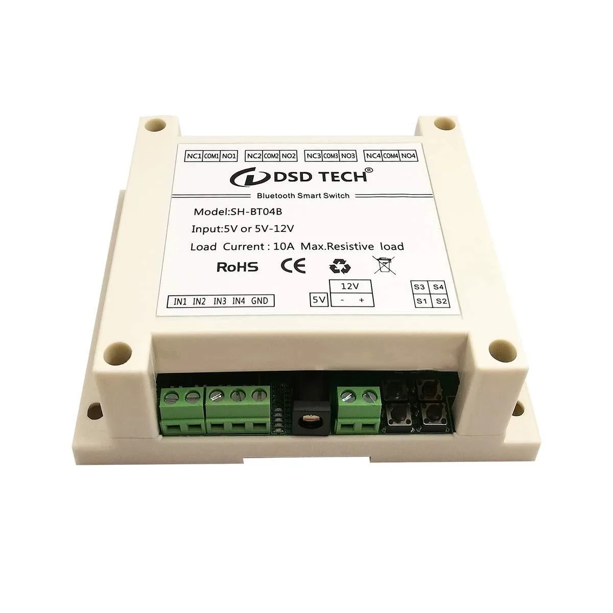 KW-Commerce KW-Commerce DSD TECH SH-BT04B 4 Channel Bluetooth 4.0 Relay V2 — product photo
