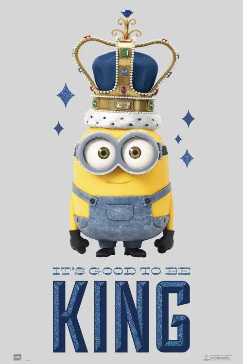 Minions "It's Good To Be King" poster 36 x 24 inches on heavy paper