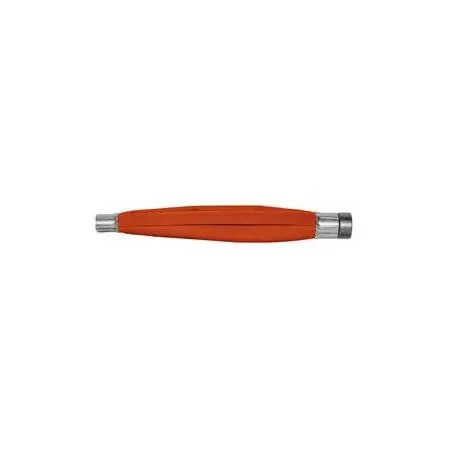 Transparent reinforced nylon drain flush bag with flat spring and garden hose attachment