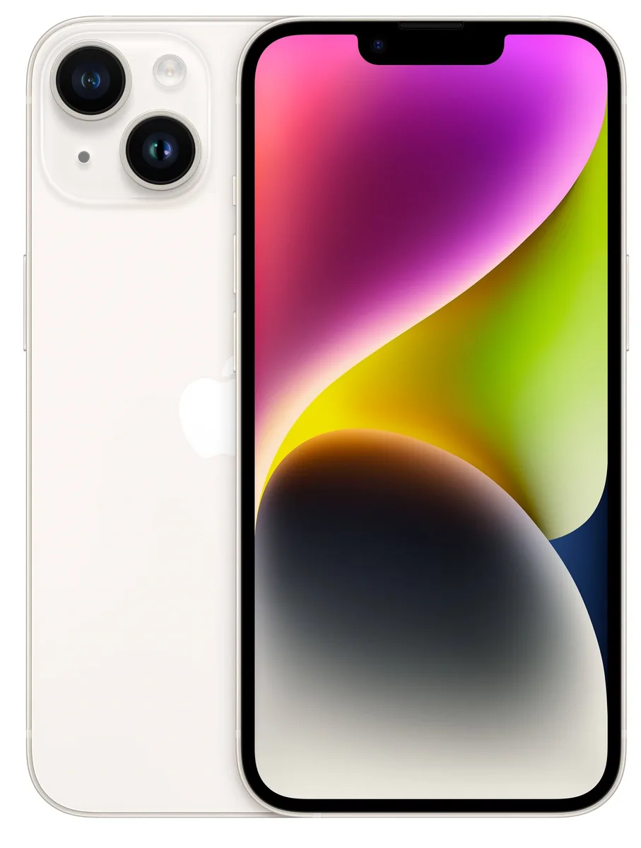 Apple Apple PAB100708 iPhone 14 Plus 128GB Starlight cell phones - unlocked — product photo