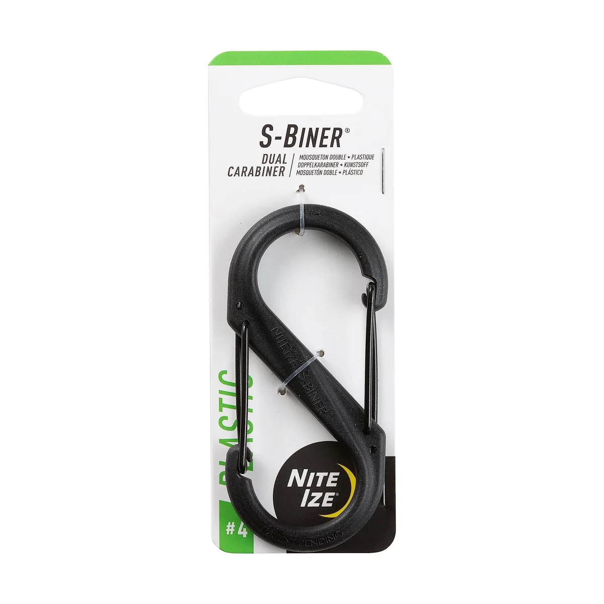 Nite Ize Carabiner Clip 3-1/2 in. Plastic Black — product photo
