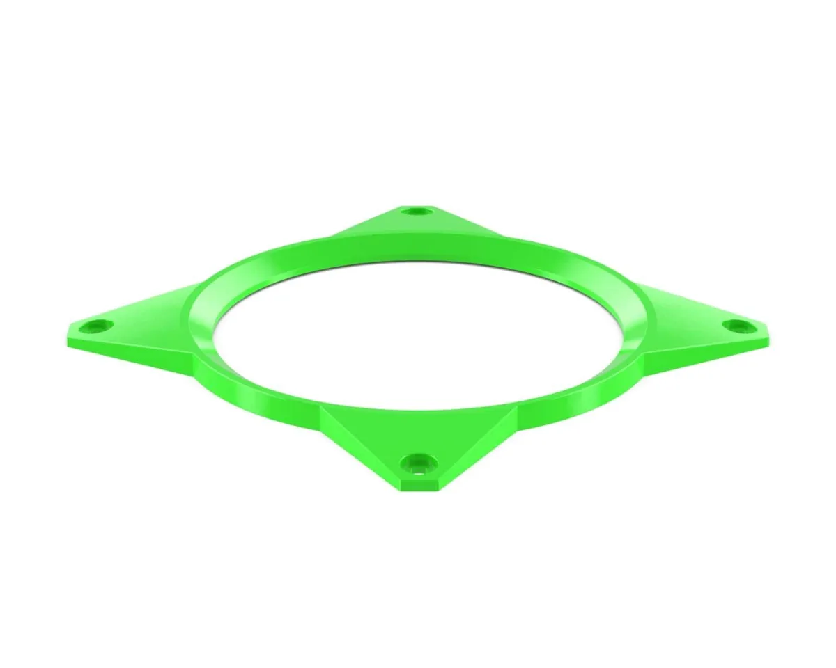 PrimoChill PrimoChill 120mm Aluminum Fan Cover SX UV Green diy cooling — product photo