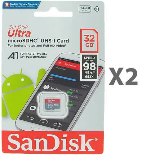SanDisk SanDisk 32GB microSDHC Class 10 2 Pack w/o Adapter — product photo