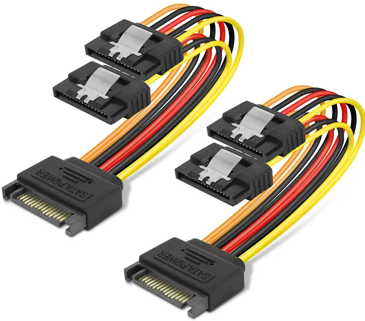 THE ORDINARY THE ORDINARY SATA 15 Pin Power Y-Splitter Cable 8 Inches 2 Pack — product photo