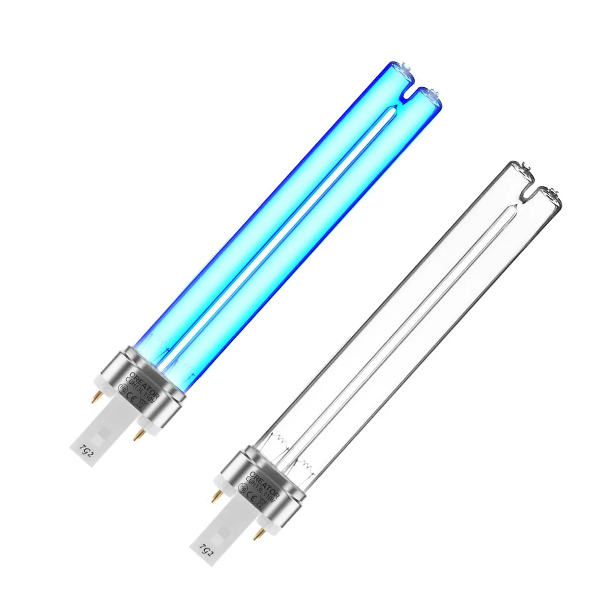  coospider-repta 13W-UVC 13W G23 UV light fixture 2 pack — product photo