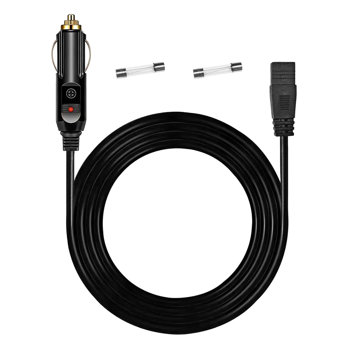  12V Car Cooler Plug Power Cable 2M 2 Pin — product photo