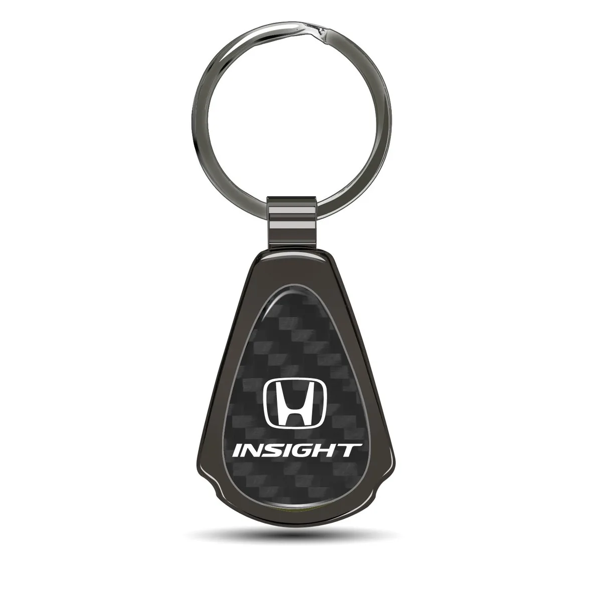 iPick Image, LLC iPick Image, LLC Honda Insight Gunmetal Black Carbon Fiber Teardrop Key Chain — product photo