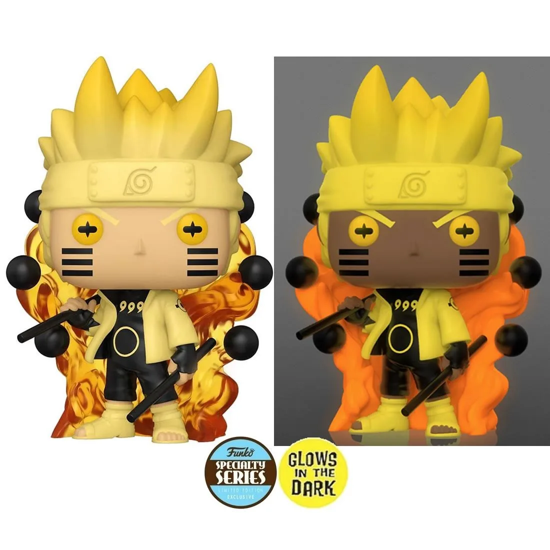 Funko Funko Pop Naruto Sixth Path Sage Shippuden #932 Glows GITD Specialty Series action figure — product photo
