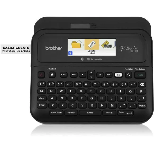 Brother Brother PT-D610BT label printer Bluetooth 17 fonts LCD cutter — product photo