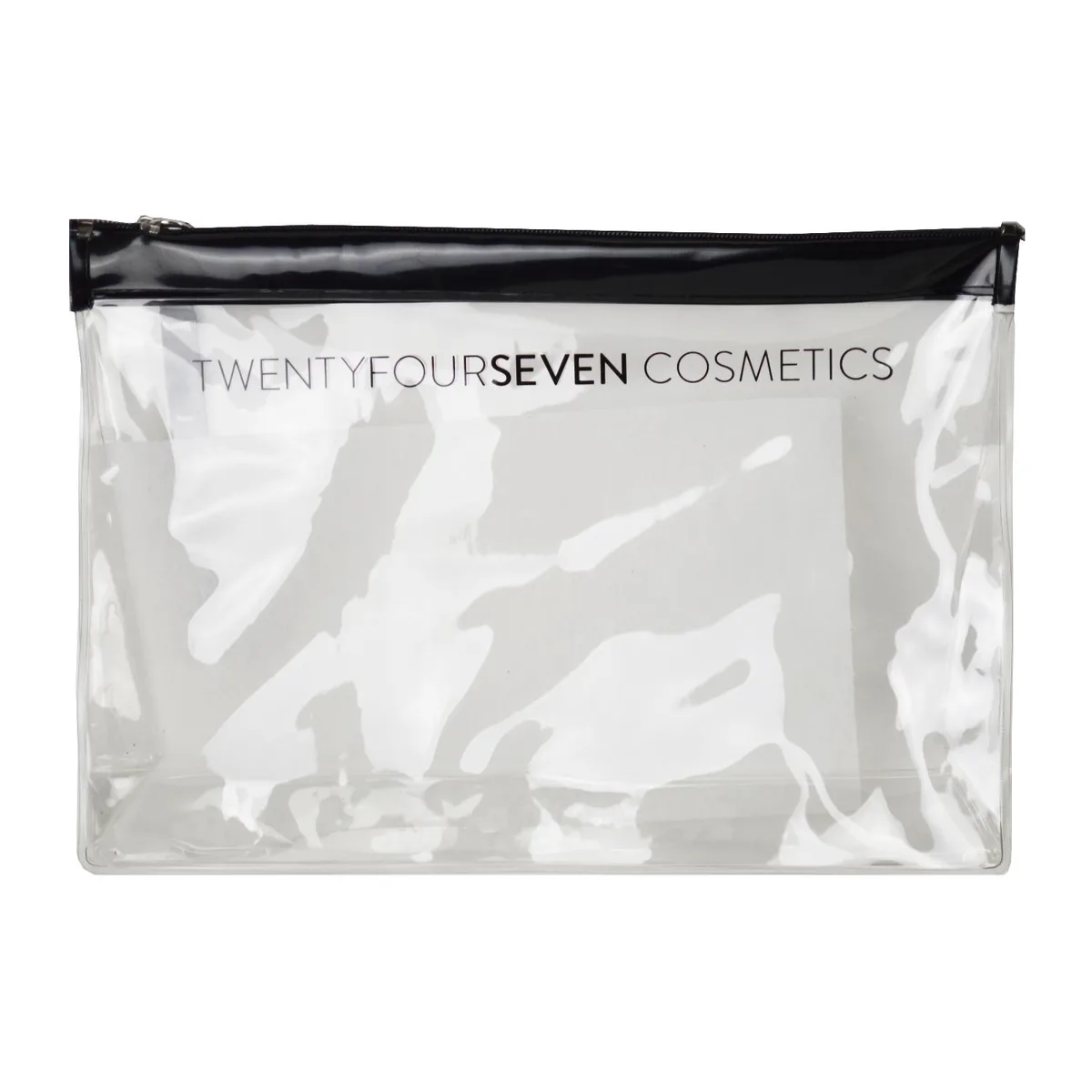 Altatac Altatac Clear-Bag Transparent Cosmetic Bag 9.8 x 6.9 x .19 in Black Trim — product photo
