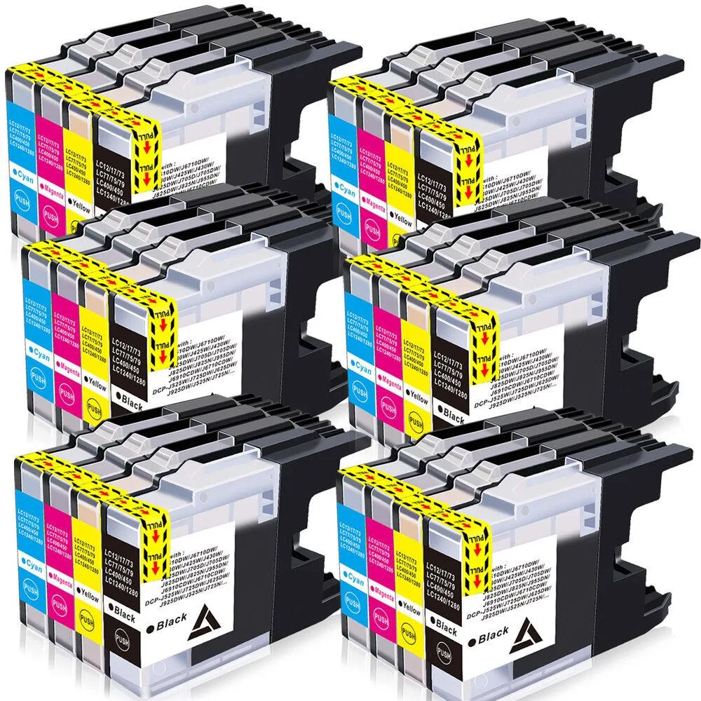Box of 24 ink cartridges in black cyan magenta yellow