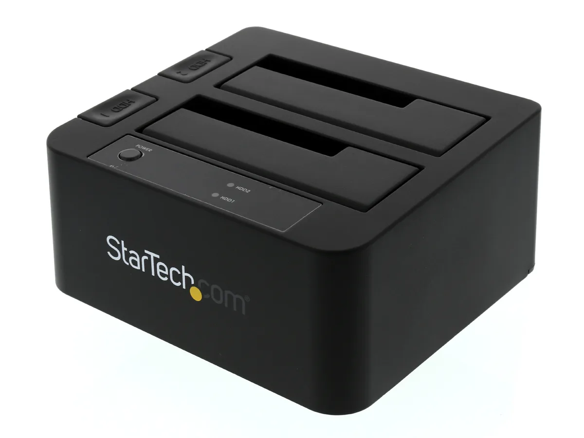 STARTECH STARTECH SDOCK2U33EB 2-bay 2.5" 3.5" SATA drive enclosure — product photo