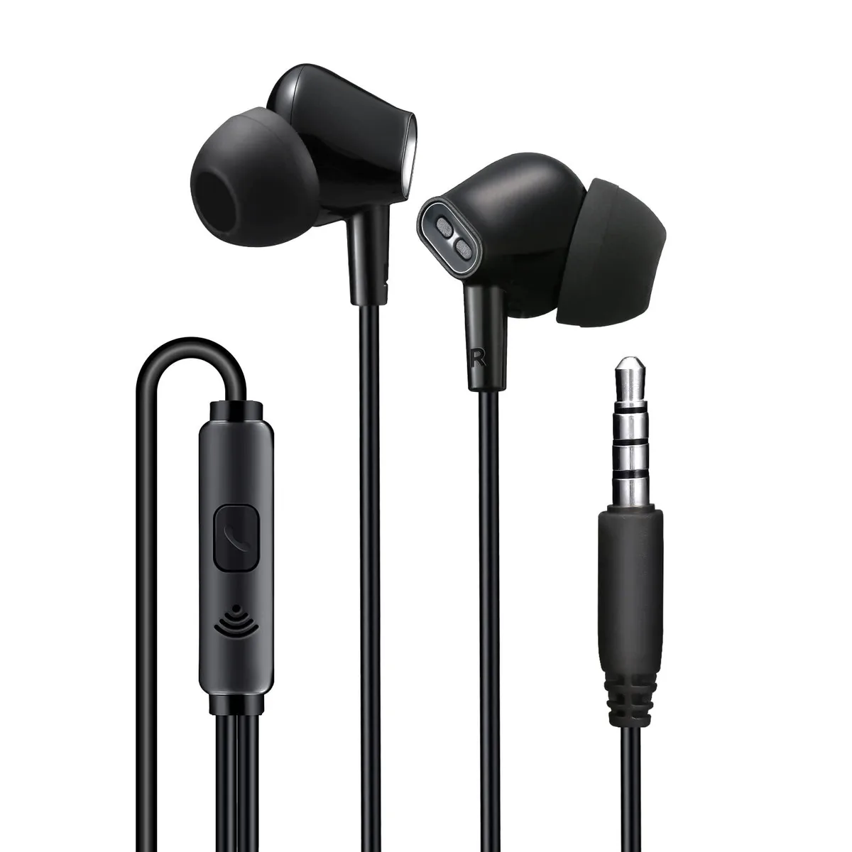 Aylaa AY8 In-Ear Wired Earbuds Black 3.5mm 14g — product photo