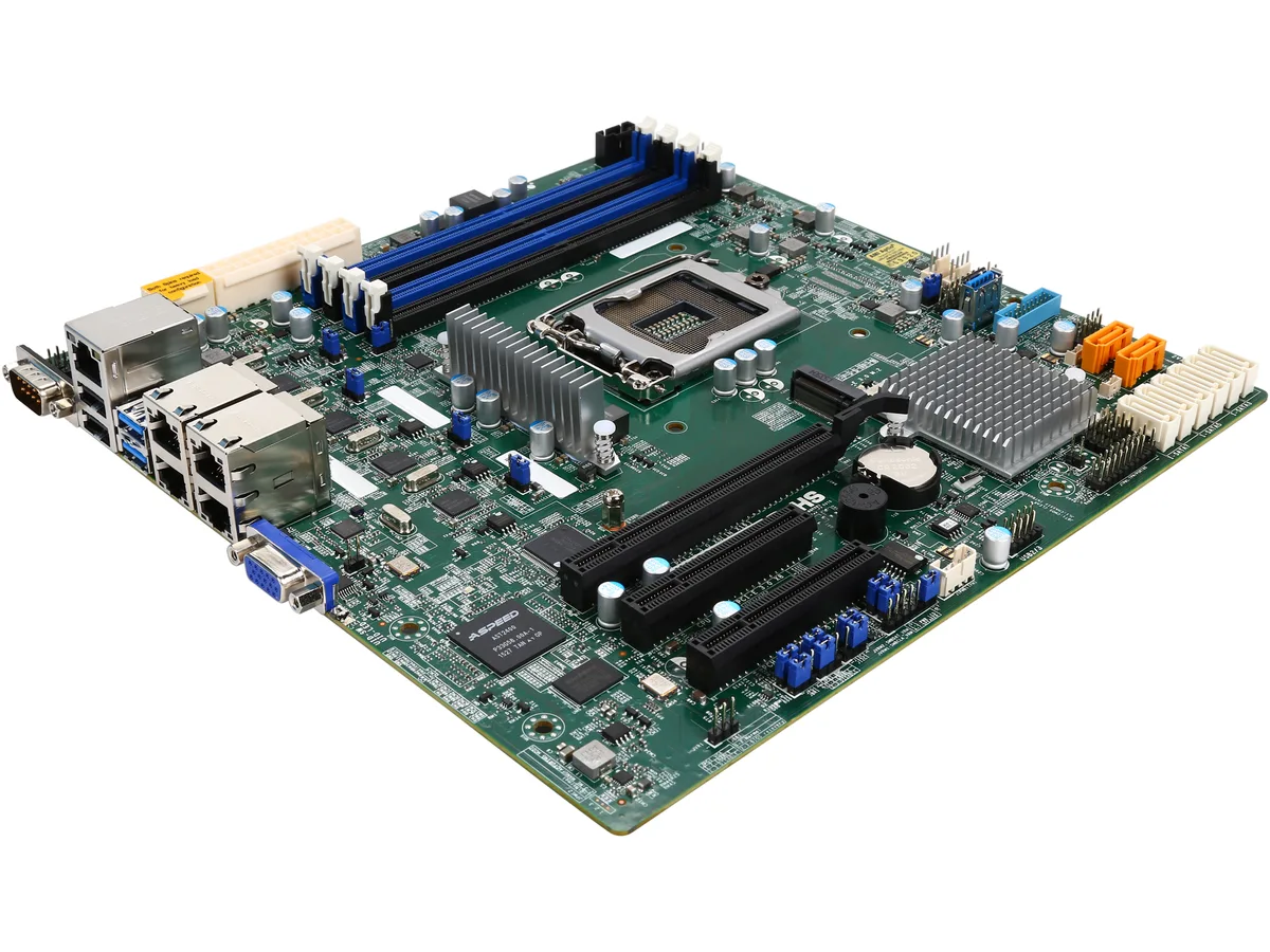 Supermicro Supermicro MBD-X11SSH-LN4F-O LGA 1151 micro ATX server motherboard — product photo