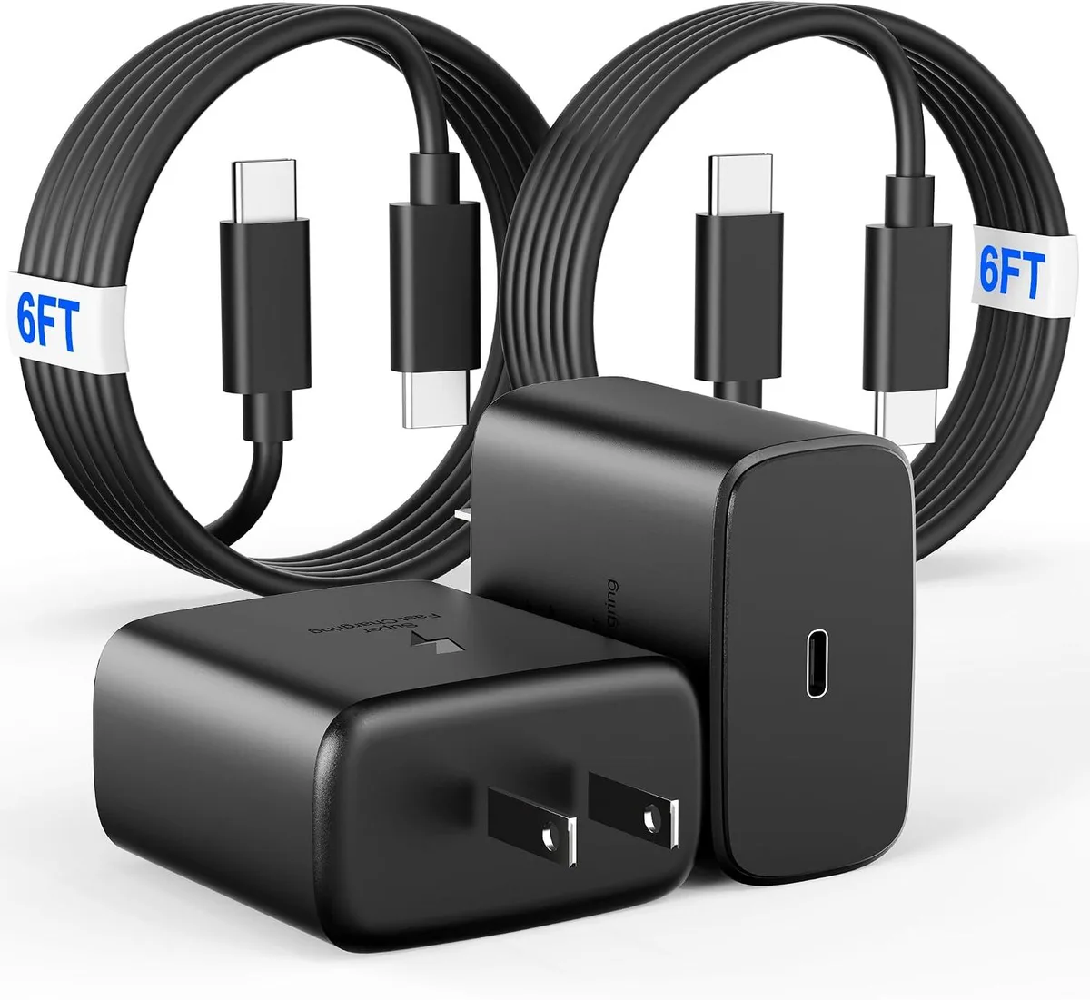 Elestur Elestur 45W Dual USB-C Charger 2-Pack with 6ft Cable — product photo