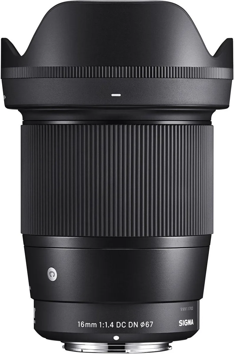 SIGMA SIGMA 16mm f/1.4 DC DN Contemporary camera lens for Sony E — product photo