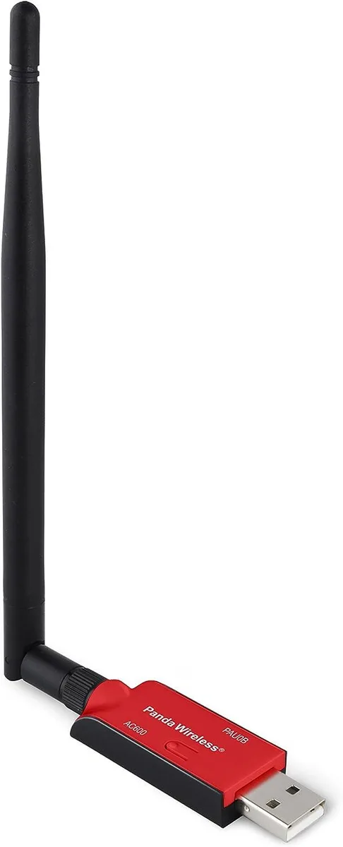 Panda Wireless, Inc. Panda Wireless, Inc. PAU0B AC600 Dual Band USB Wi-Fi adapter with high-gain antenna — product photo