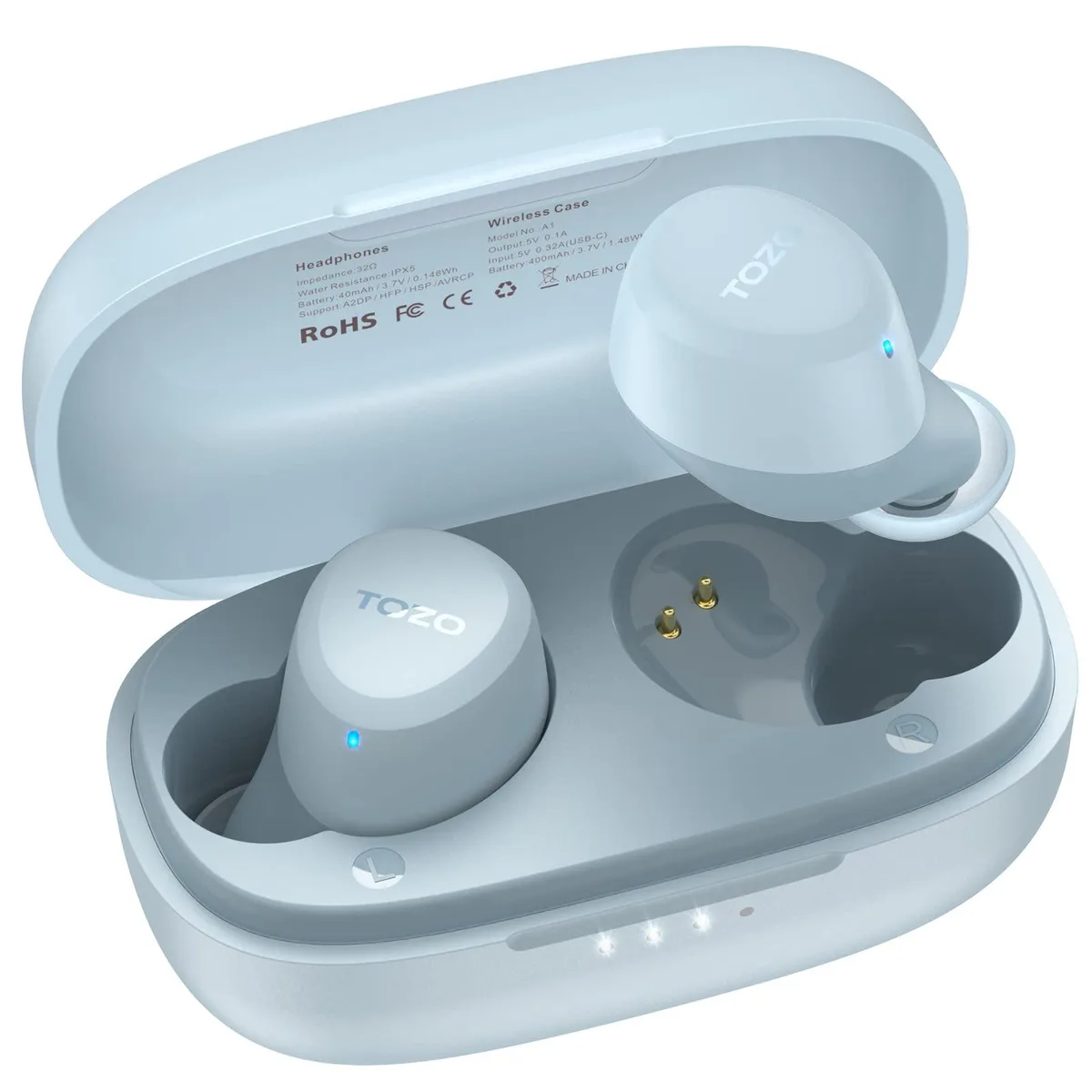 TOZO Store TOZO Store A1 Mini Earbuds Bluetooth 5.3 Blue — product photo
