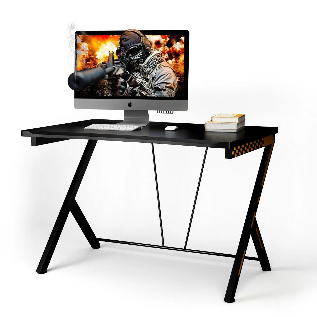 Costway Costway Gaming Desk 46" x 29.5" x 28" Black — product photo