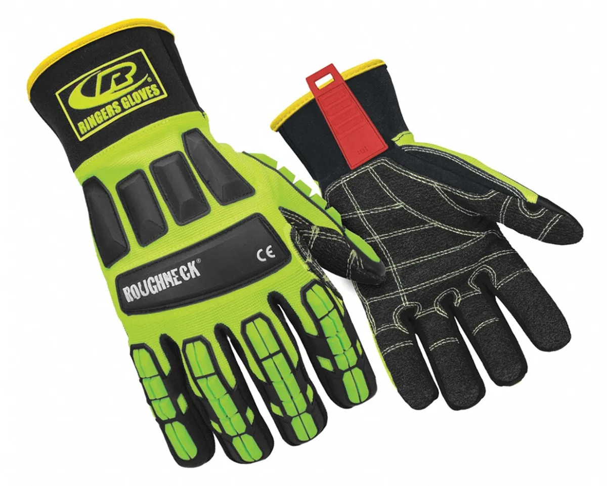 RINGERS GLOVES RINGERS GLOVES 297-09 Impact-Resistant Kevloc Medium Hi-Vis Gloves personal protective equipment — product photo