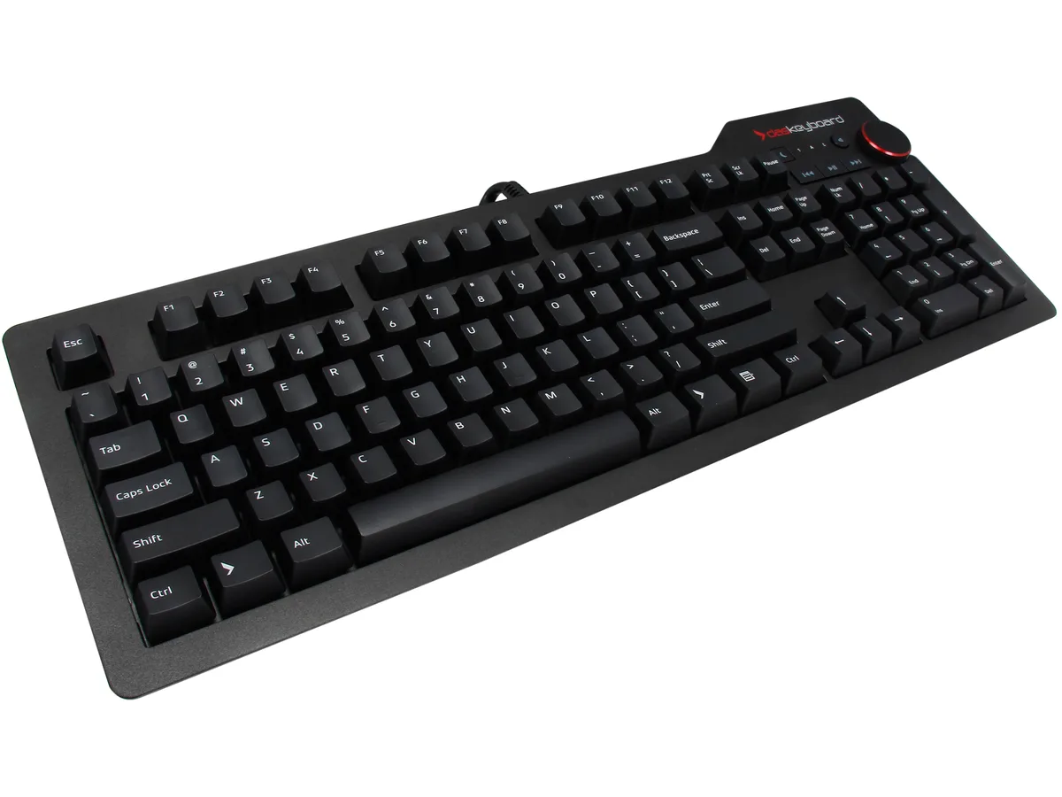 Das Keyboard Das Keyboard 4 Professional DASK4MKPROCLI Clicky MX Blue Keyboard — product photo